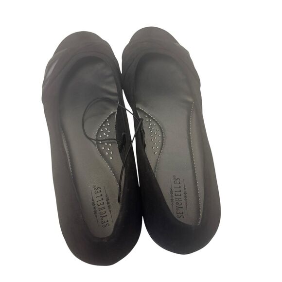 Seychelles Sz US 9.5 M Women's New Suede Slip-On Ballet Flat Shoes Black Read - Picture 10 of 11